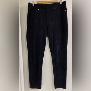 MICHAEL Michael Kors Black Corduroy Pull on Pants Stretchy Size XL